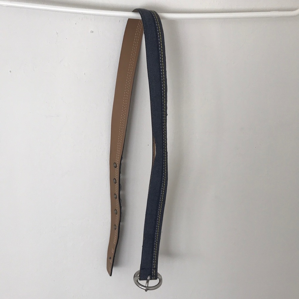 Girl's Denim Belt with Flower Detail Design